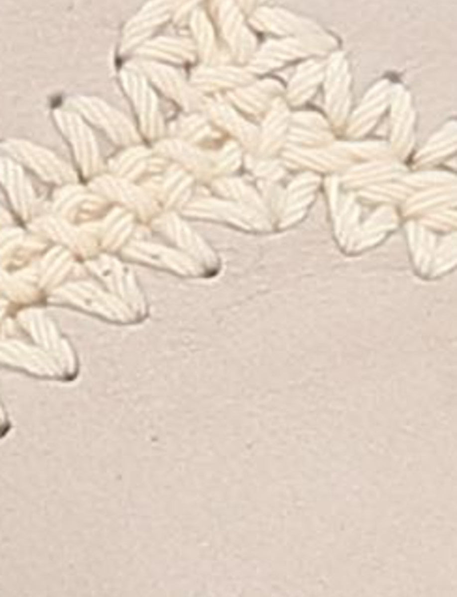 FRYE Women's Ivory Pipa Crochet Platform Sandals
