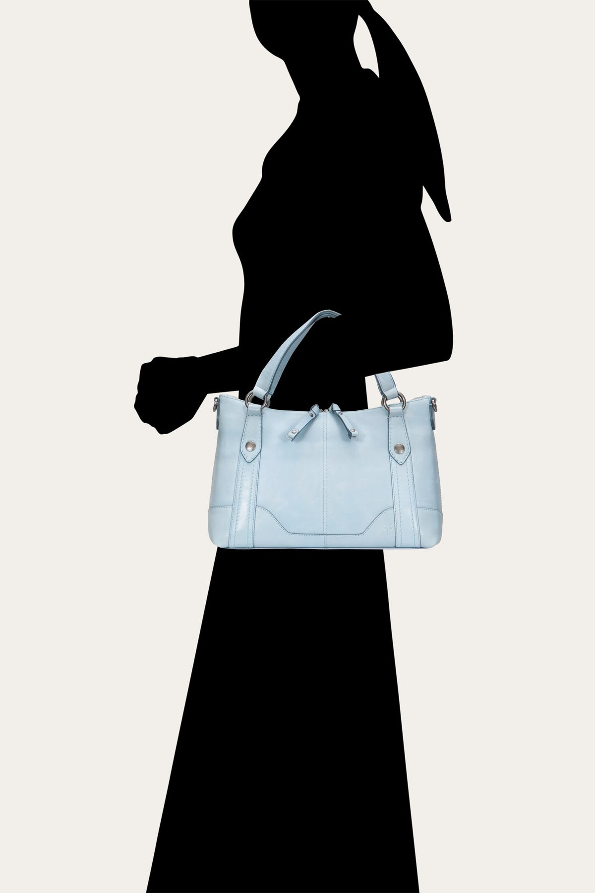 FRYE Women's Light Sky Melissa Medium Leather Satchel