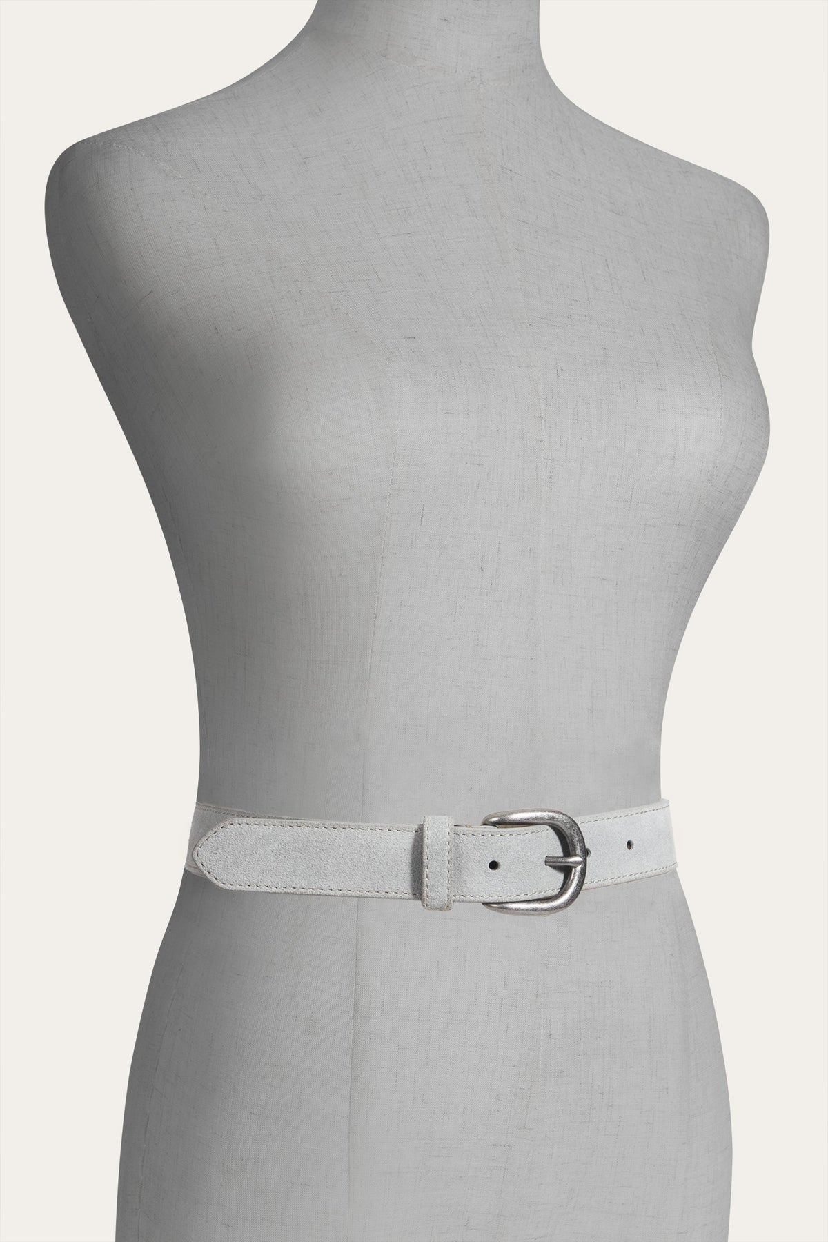 FRYE Women's Dusty Jade 30mm Suede Belt With Contrast Stitching