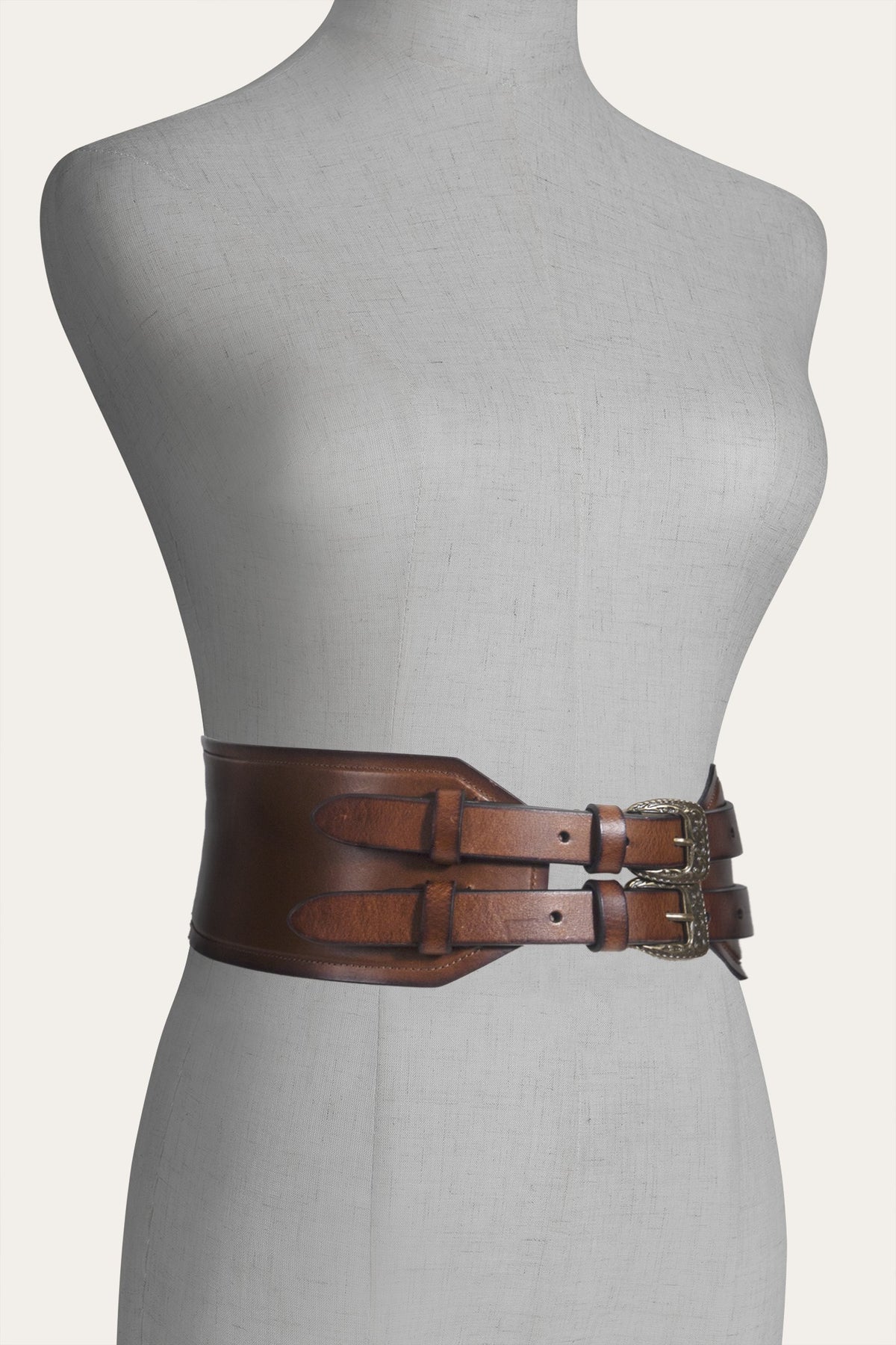 FRYE Women's Cognac 85mm Western Waist Belt