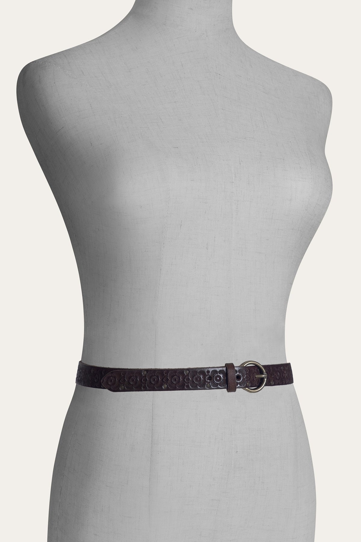 FRYE Tan 20mm Tooling & Stud Belt