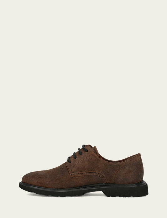 FRYE Men's Dark Walnut Connor Oxford Dress Shoes