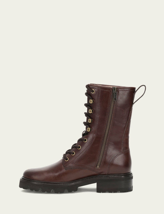 FRYE Women's Bourbon Olivia Combat Boots