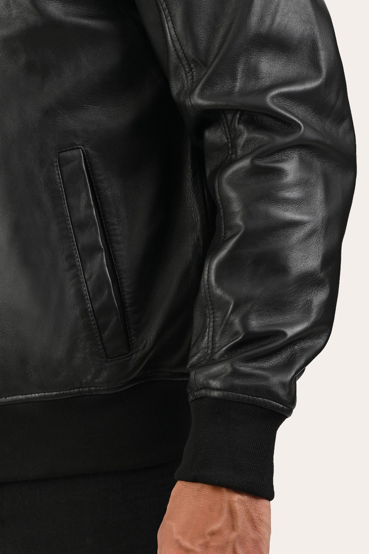 FRYE Men's Black Nashville Leather Jacket