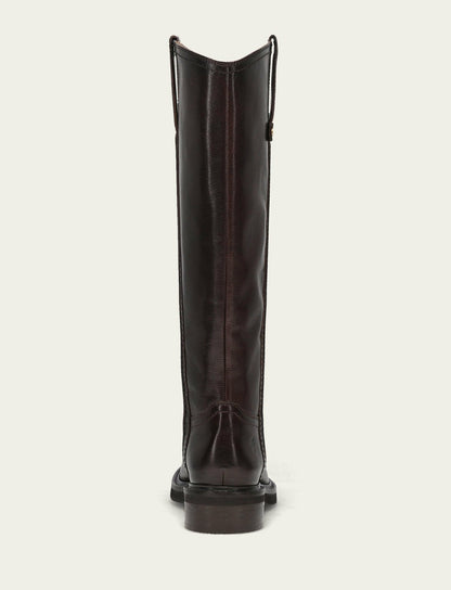 FRYE Women's Chocolate Phoebe Pull On Knee-High Boot