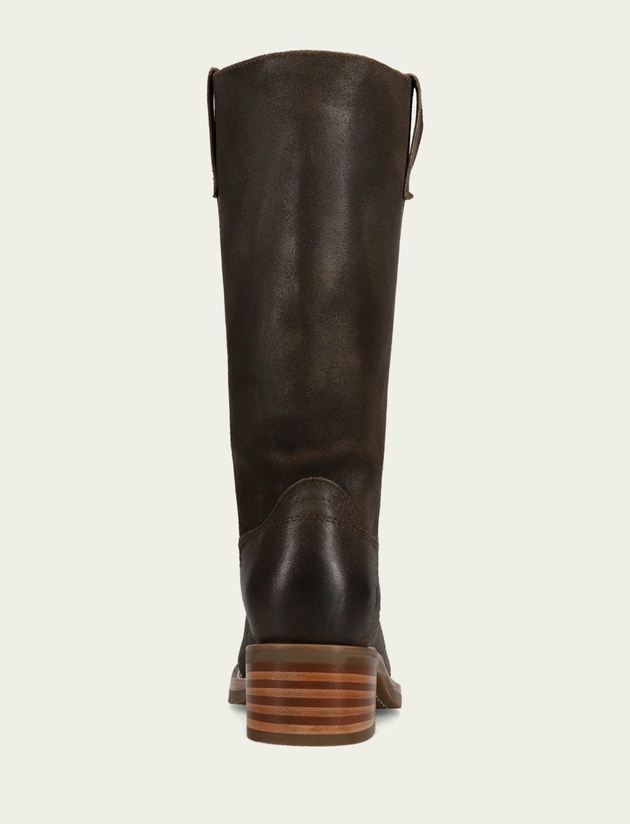 FRYE Women's Chocolate Campus 12R Mid-Calf Boot