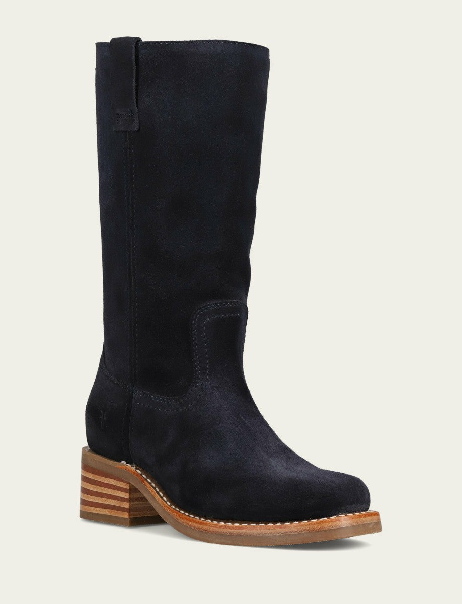 FRYE Women's Navy Campus 12R Mid-Calf Boot