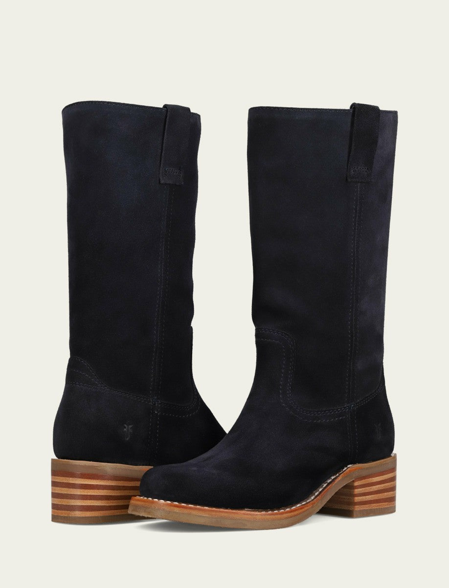 FRYE Women's Navy Campus 12R Mid-Calf Boot
