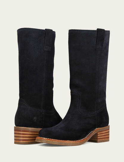 FRYE Women's Navy Campus 12R Mid-Calf Boot
