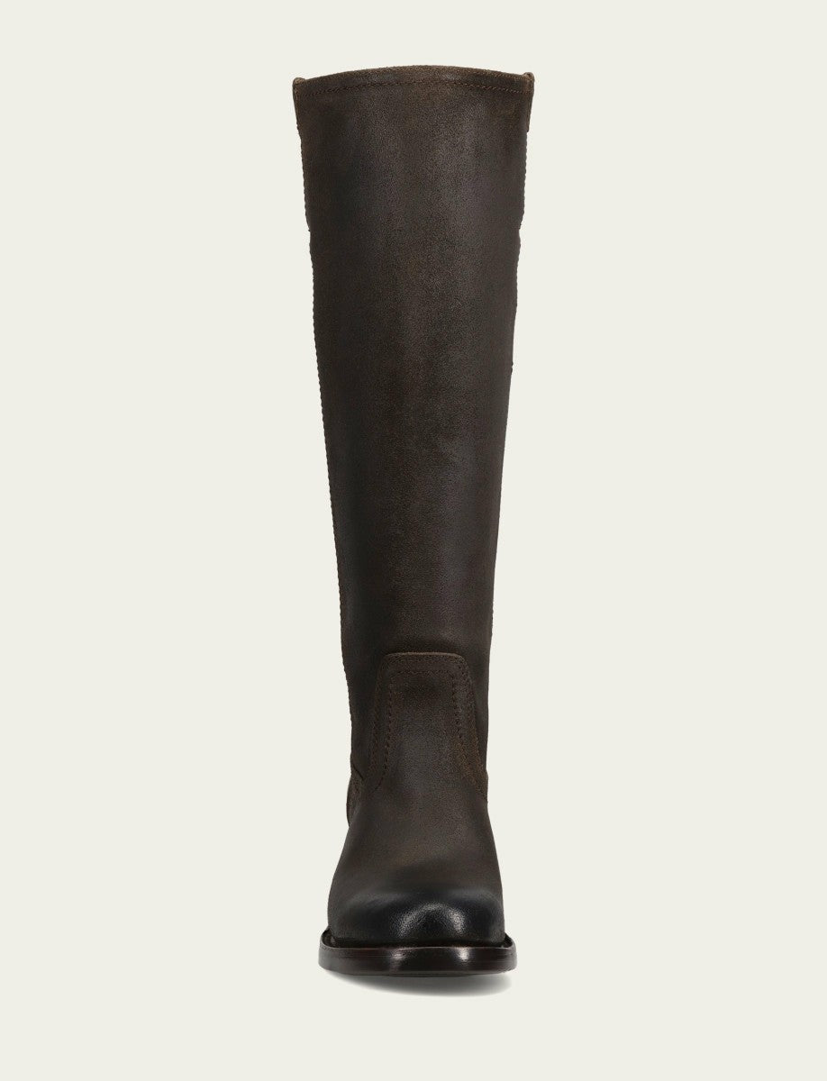 FRYE Women's Chocolate Andy Pull On Tall Riding Boot