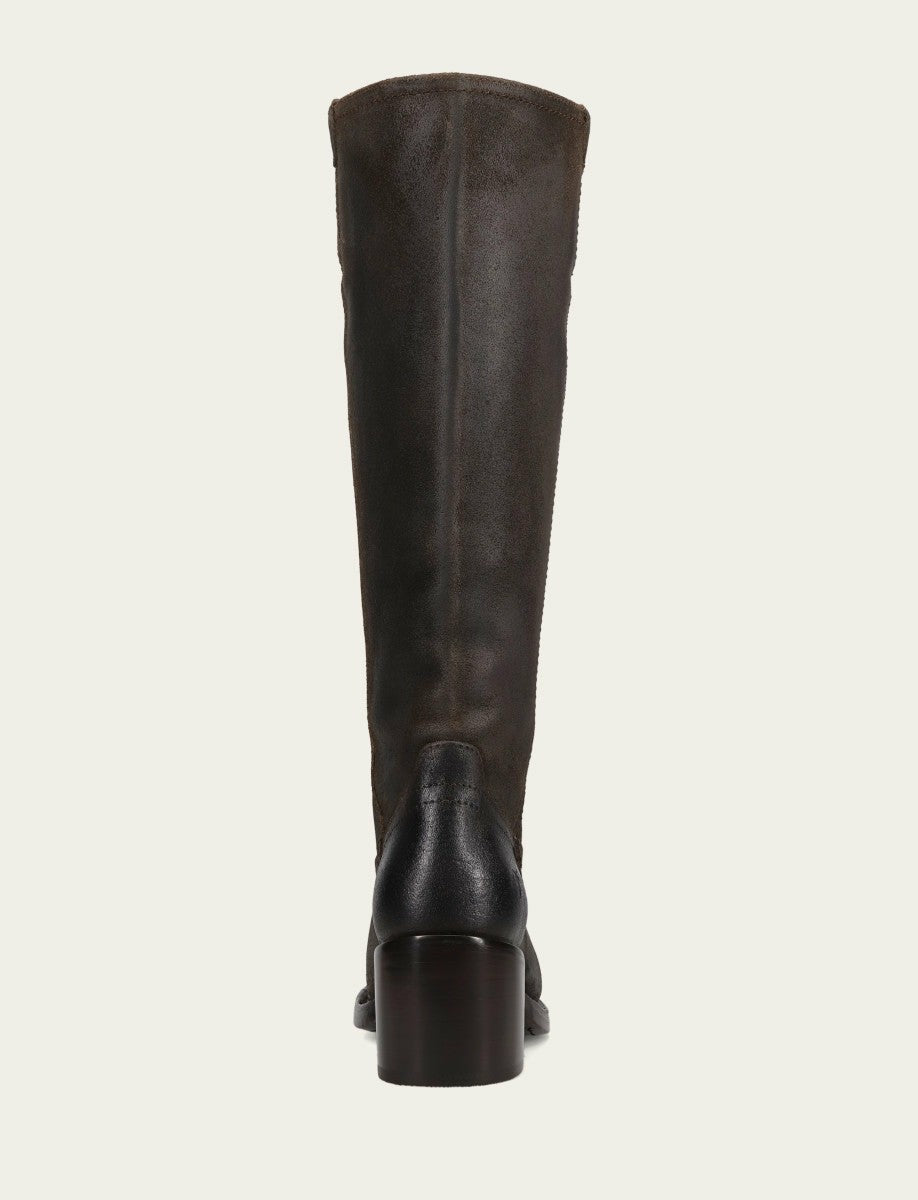 FRYE Women's Chocolate Andy Pull On Tall Riding Boot