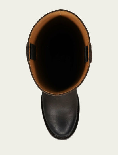 FRYE Women's Chocolate Andy Pull On Tall Riding Boot