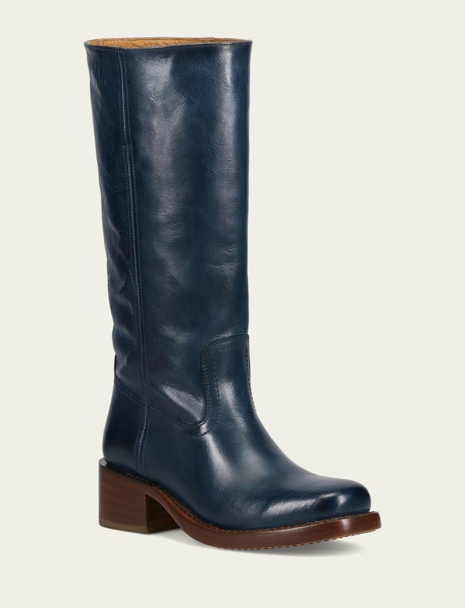FRYE Women's Navy Campus 14L Tall Boot