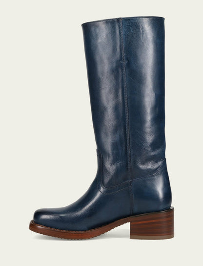 FRYE Women's Navy Campus 14L Tall Boot