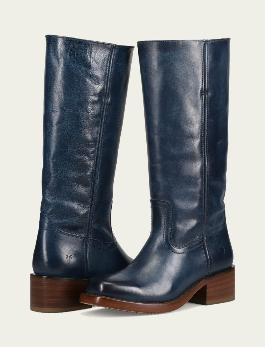 FRYE Women's Navy Campus 14L Tall Boot