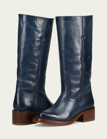 FRYE Women's Navy Campus 14L Tall Boot