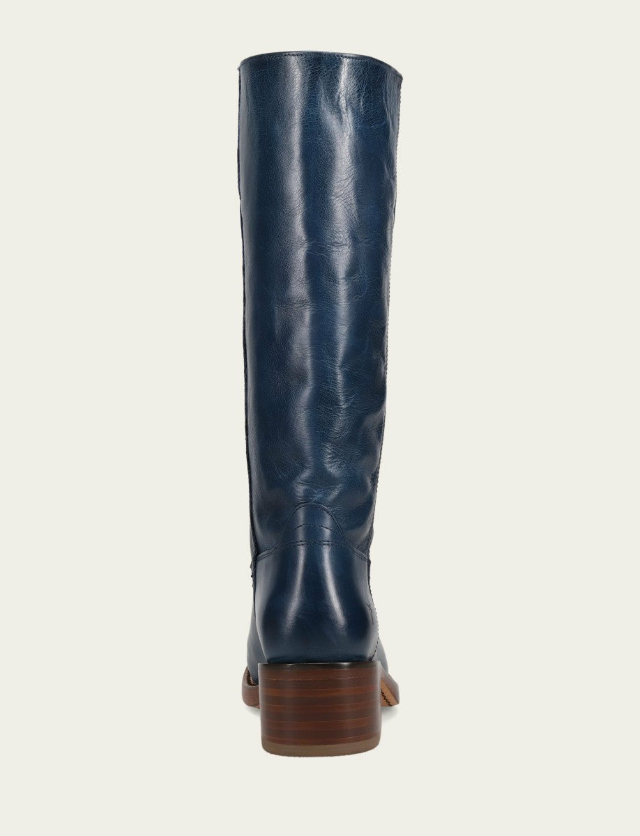 FRYE Women's Navy Campus 14L Tall Boot