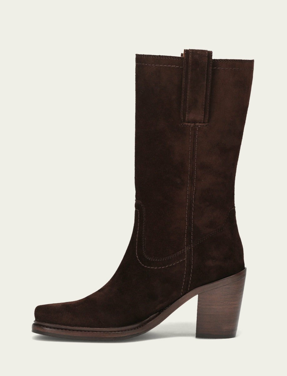 FRYE Women's Chocolate Sedona Mid D-Ring Boot