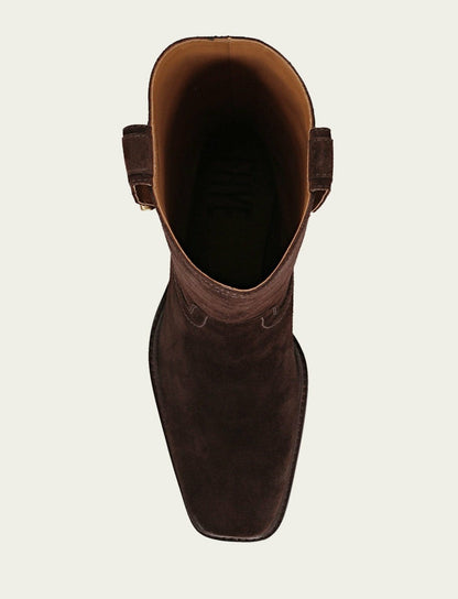 FRYE Women's Chocolate Sedona Mid D-Ring Boot