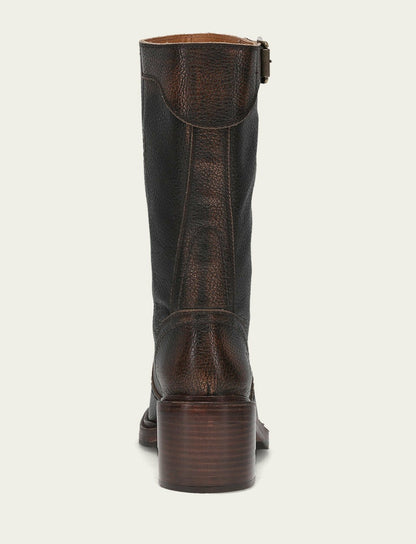 FRYE Women's Brown Kate Moto Mid Boot