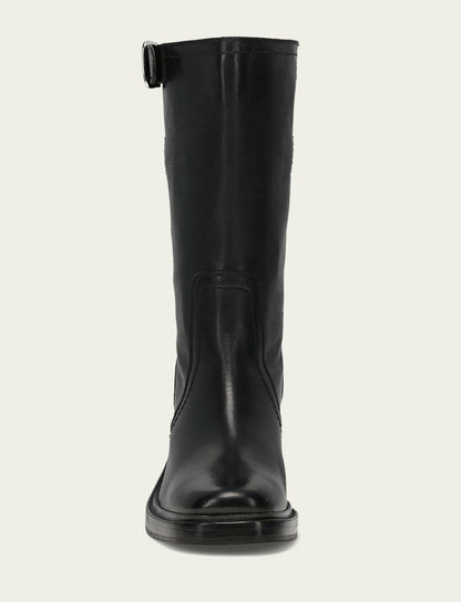 FRYE Women's Black Kate Moto Mid Boot