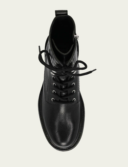 FRYE Women's Black Phoebe Combat Boot
