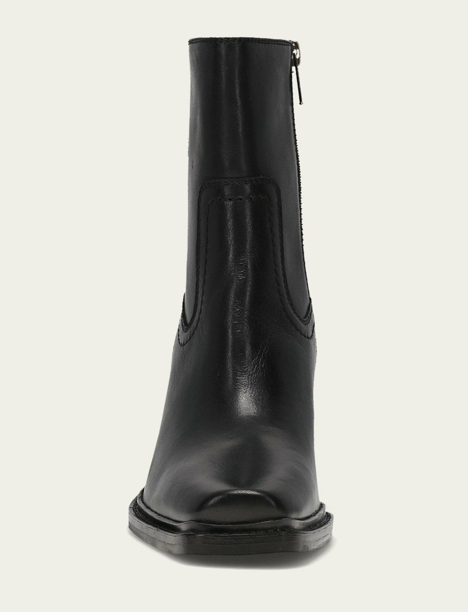 FRYE Women's Black Sedona Short Inside Zip Bootie