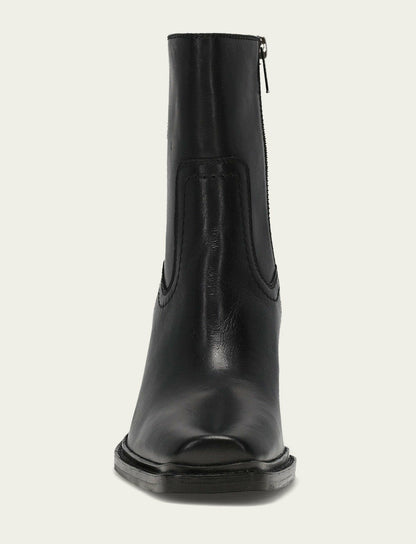 FRYE Women's Black Sedona Short Inside Zip Bootie