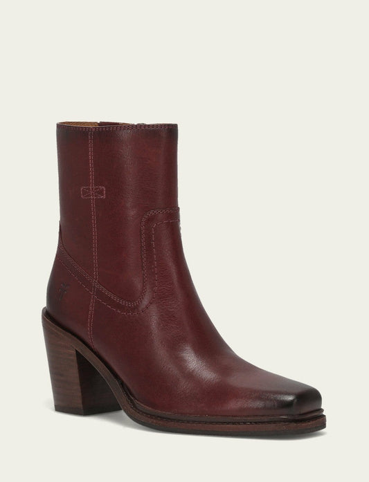 FRYE Women's Bordeaux Sedona Short Inside Zip Bootie