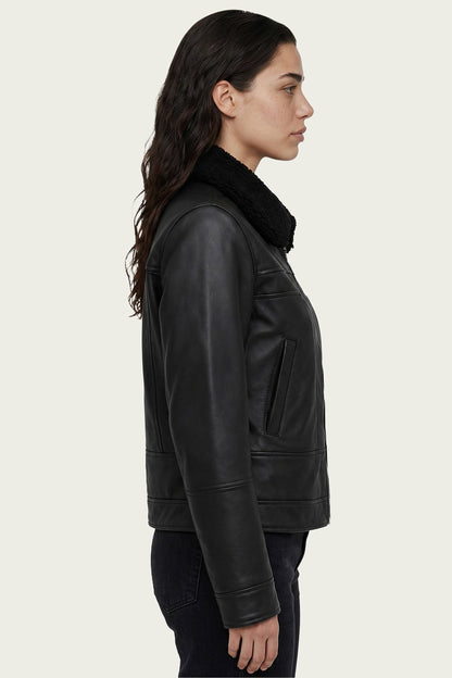 FRYE Clementine Sherling Trim Jacket