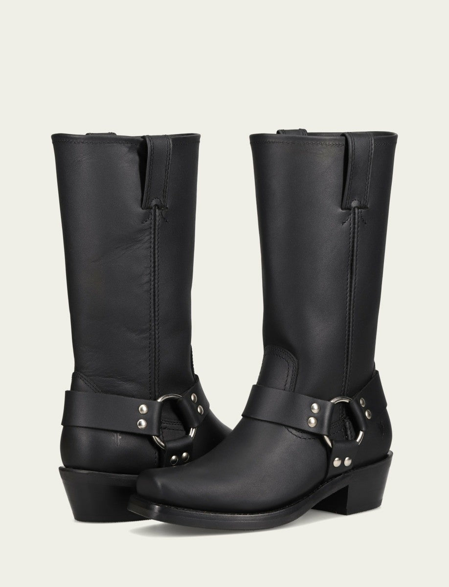 FRYE Women's Black Harness 12R Boots