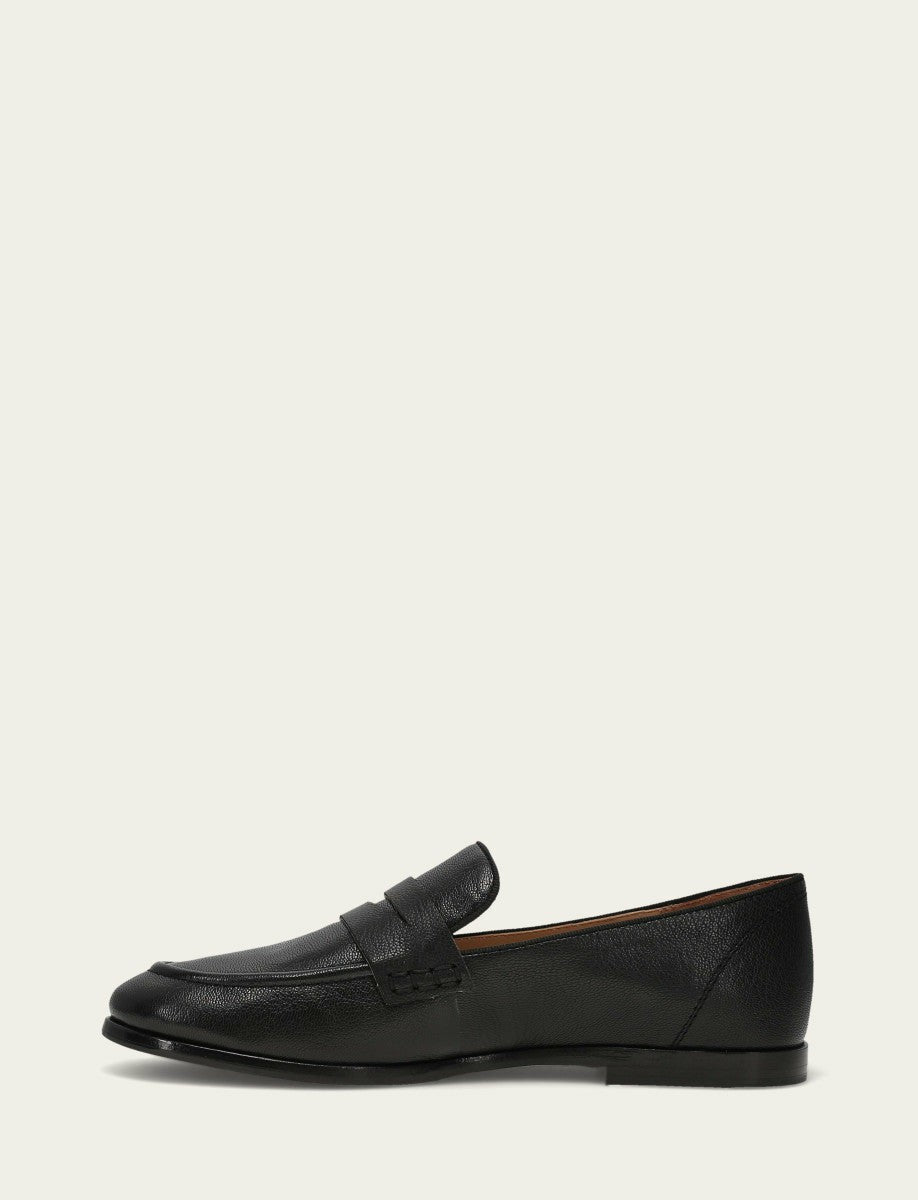 FRYE Women's Black Faith Leather Loafers