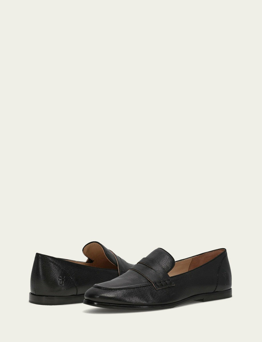 FRYE Women's Black Faith Leather Loafers