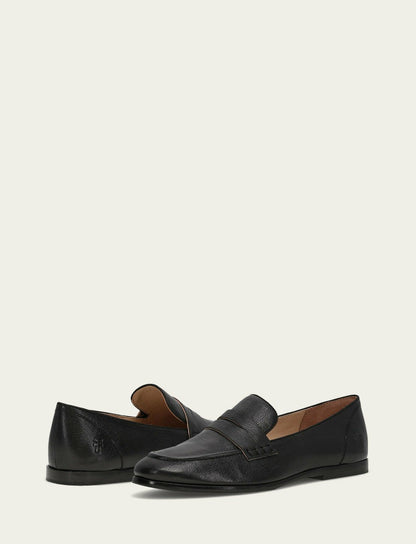 FRYE Women's Black Faith Leather Loafers