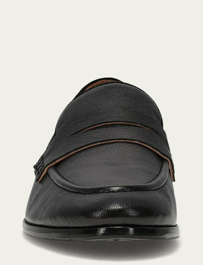 FRYE Women's Black Faith Leather Loafers