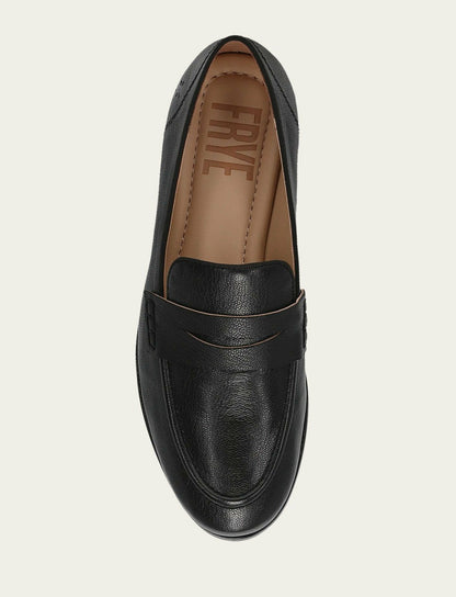 FRYE Women's Black Faith Leather Loafers