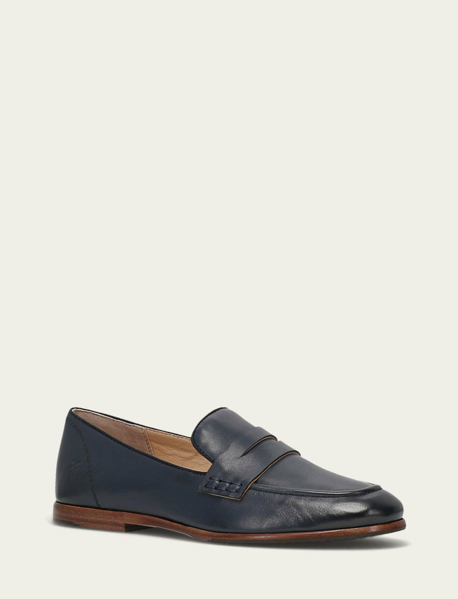 FRYE Women's Navy Faith Leather Loafers
