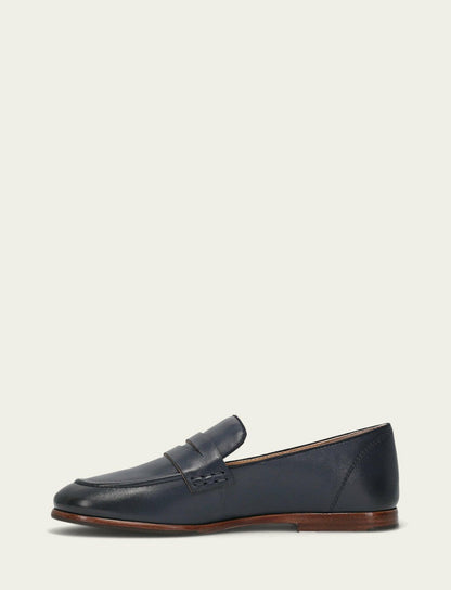 FRYE Women's Navy Faith Leather Loafers