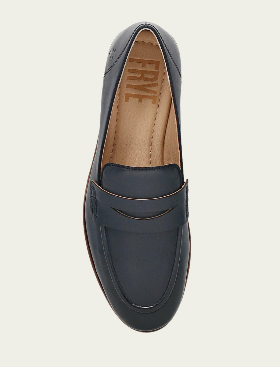 FRYE Women's Navy Faith Leather Loafers