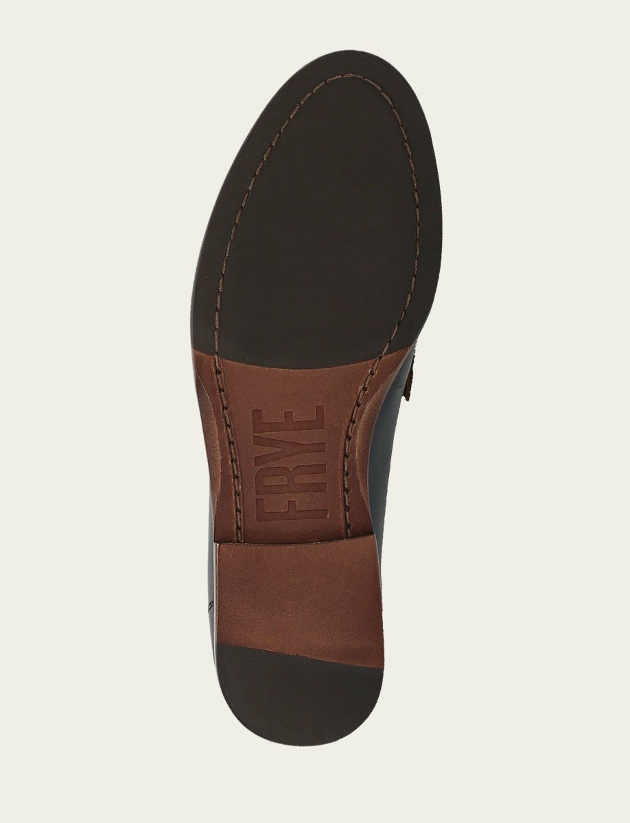 FRYE Women's Navy Faith Leather Loafers