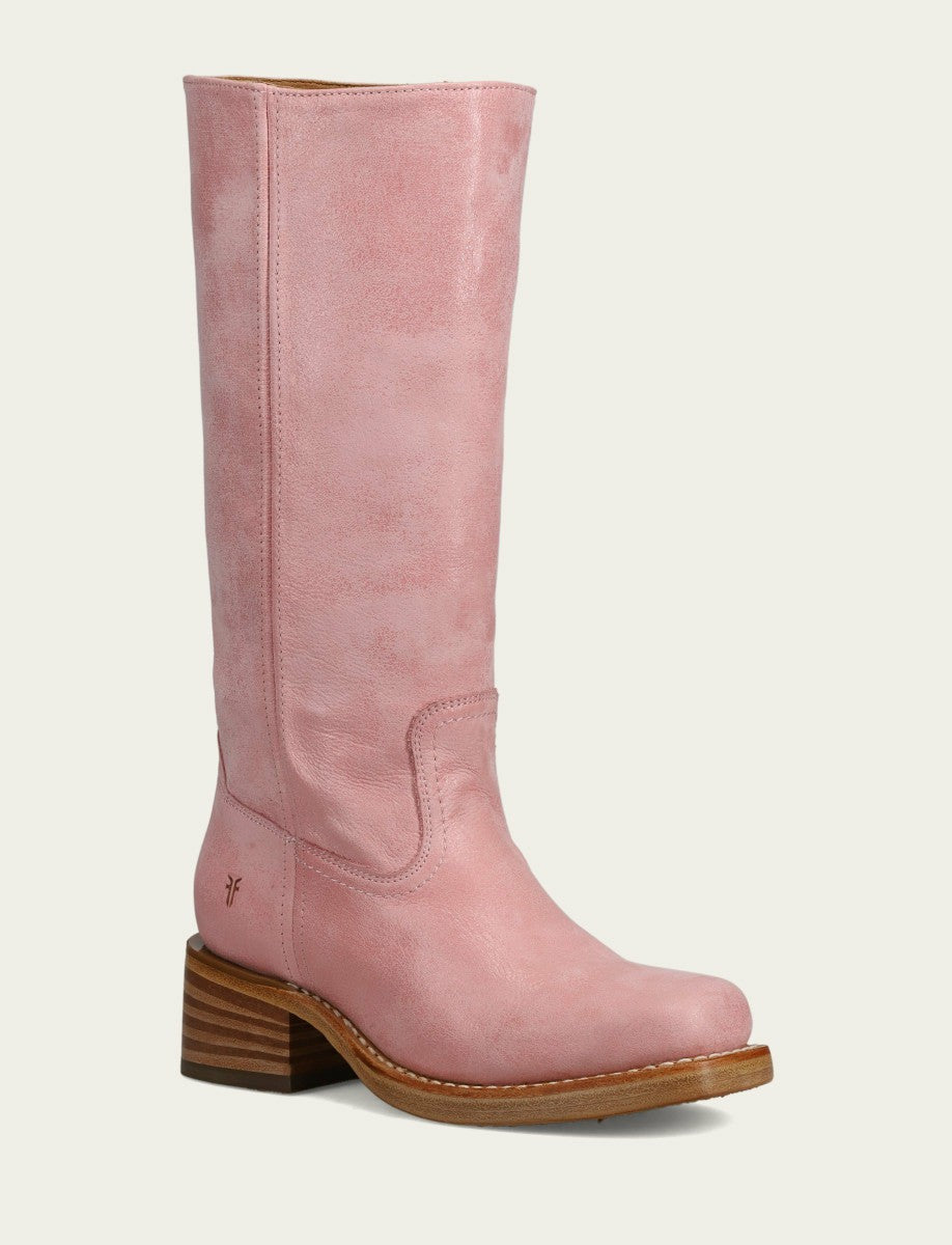 FRYE Women's Pink Campus 14L Tall Boots