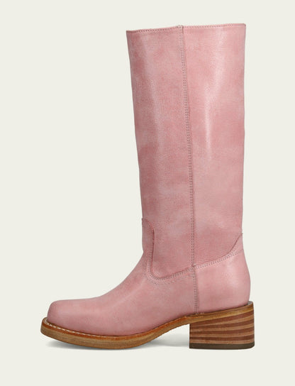FRYE Women's Pink Campus 14L Tall Boots