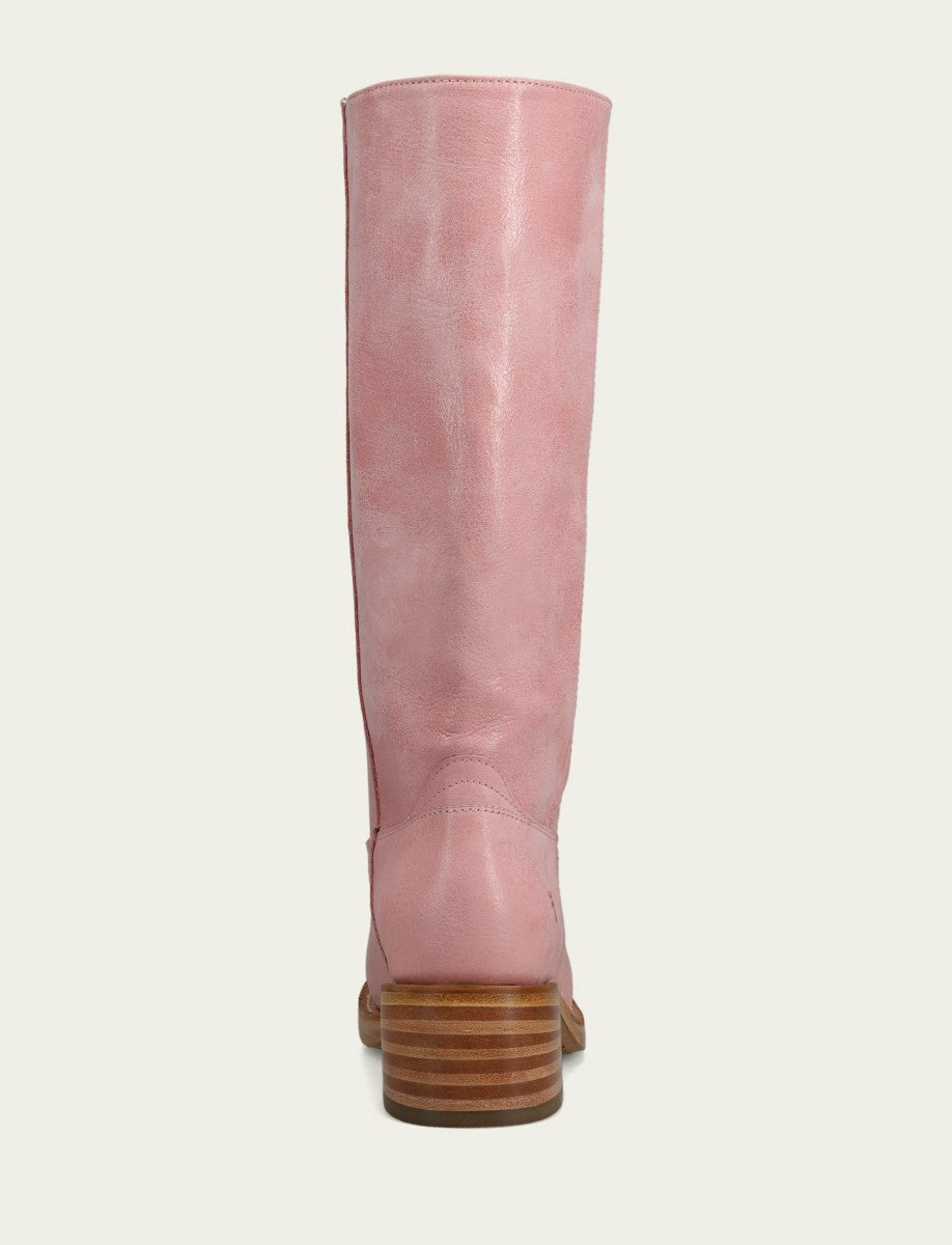 FRYE Women's Pink Campus 14L Tall Boots