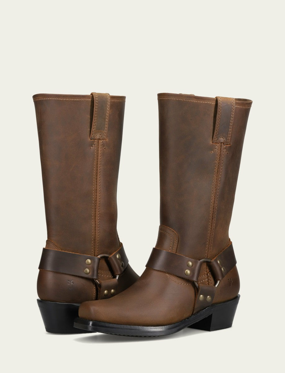 FRYE Women's Tan Harness 12R Boots