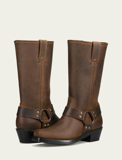 FRYE Women's Tan Harness 12R Boots