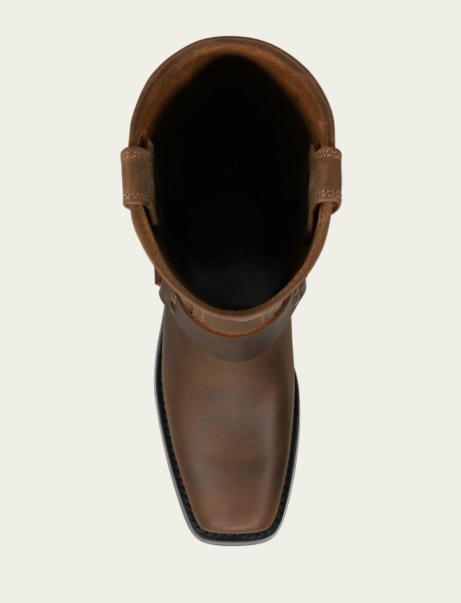 FRYE Women's Tan Harness 12R Boots