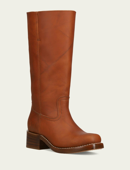 FRYE Women's Saddle Campus 14L Wide Calf Boots