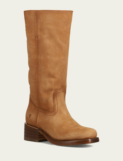 FRYE Women's Light Brown Campus 14L Wide Calf Boots