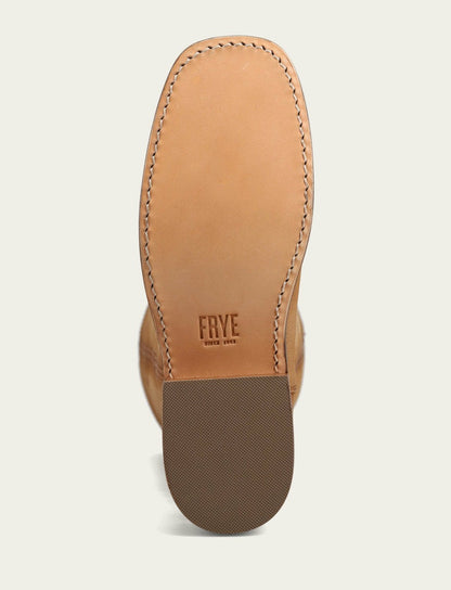 FRYE Women's Light Brown Campus 14L Wide Calf Boots