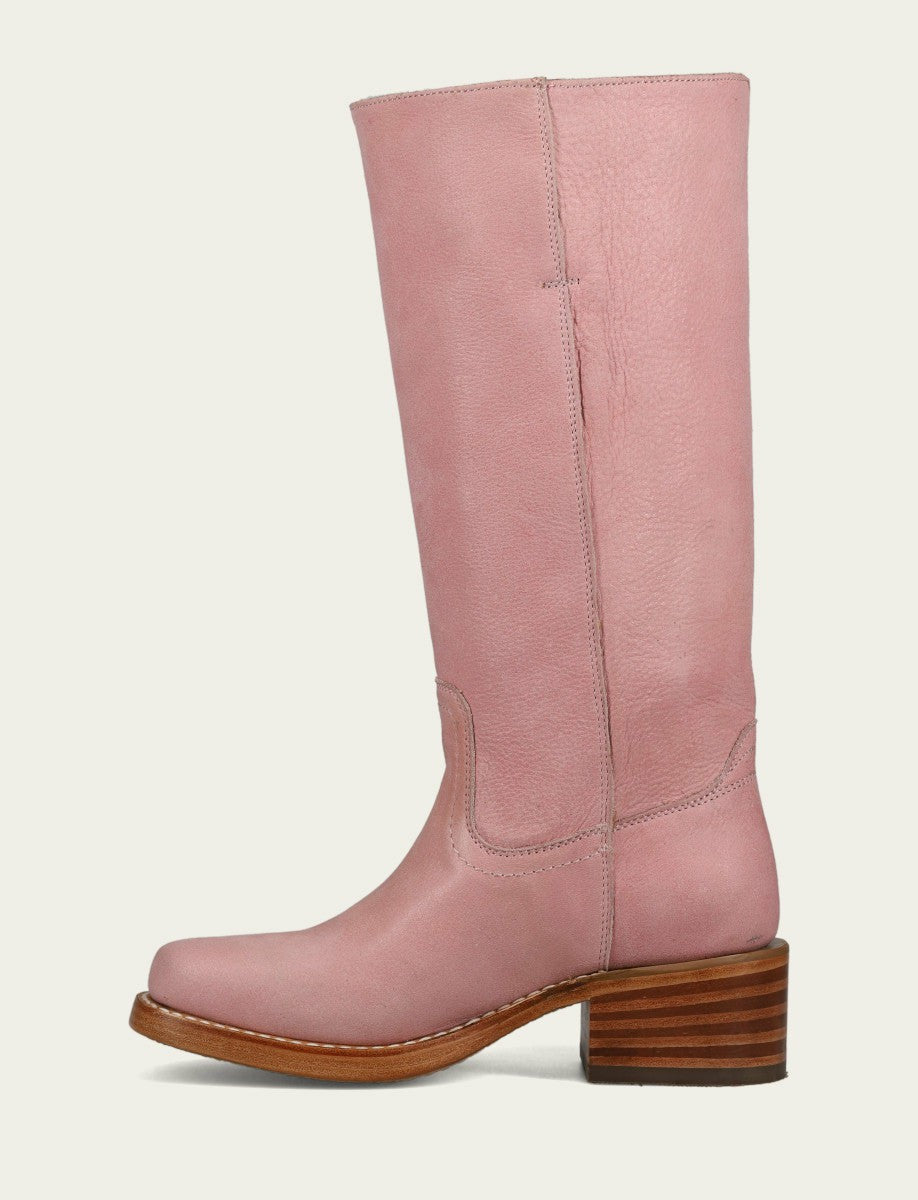 FRYE Women’s Pink Campus 14L Wide Calf Boots